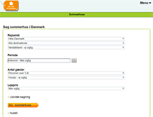 Tablet Screenshot of billigesommerhuse.nu